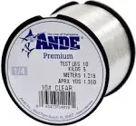 Ande Premium Monofilament Line 30 lb.; Clear; 1/4 lb.