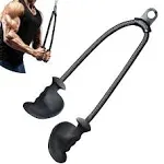 BLUSLM Ergonomic Tricep Rope Pulldown Attachments, Upgraded 27 32 40 & 47 inch Extra Long Triceps Rope Cable Attachments for Gym, LAT Pull Down Bar