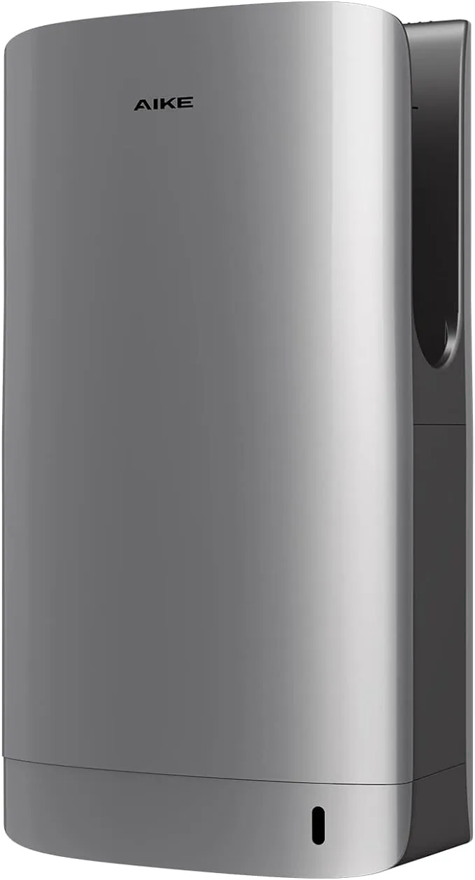 Aike Electric Hand Dryer HEPA Filtered for Commercial Bathroom, AK2065, Silver