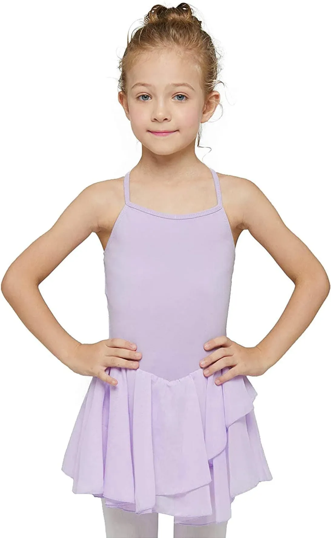 MdnMd Toddler Girls Ballet Leotards with Skirt Dance Dresses Tutu Ballerina Outfit