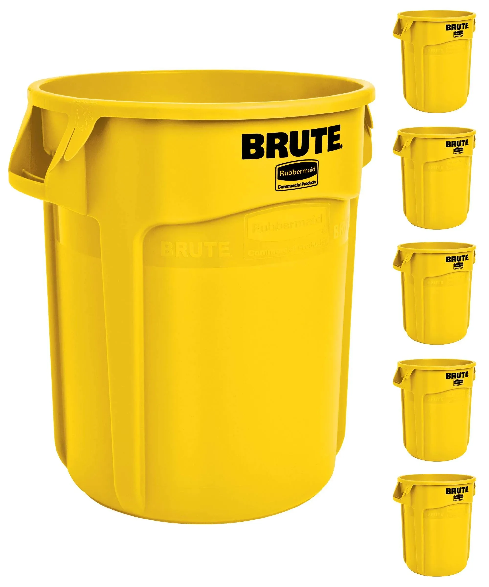 Rubbermaid FG261000YEL 10 Gallon Yellow ProSave BRUTE Container (6 Each Per Case)