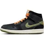 Air Jordan 1 Mid Men SE Craft Grey" Shoes