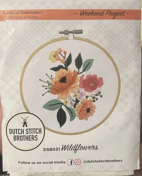 Wildflowers Embroidery Kit