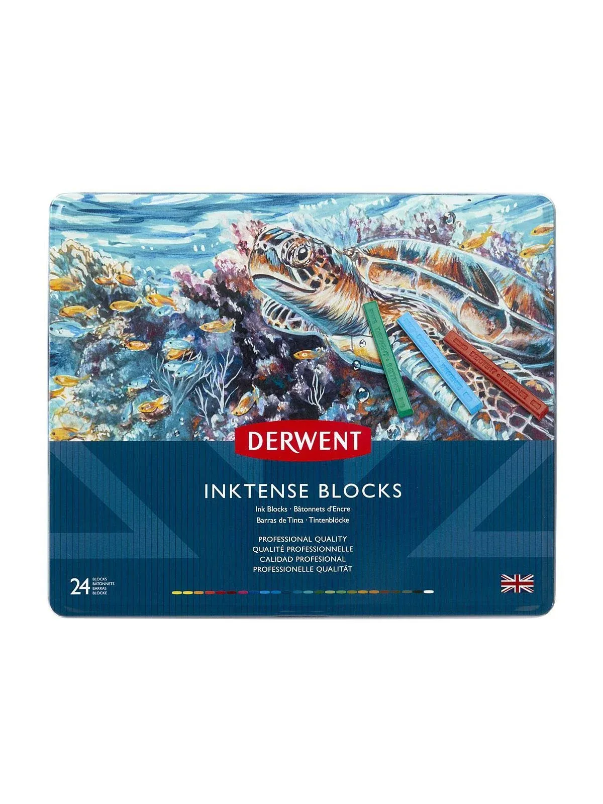 Derwent Inktense Colour Block Tin of 24