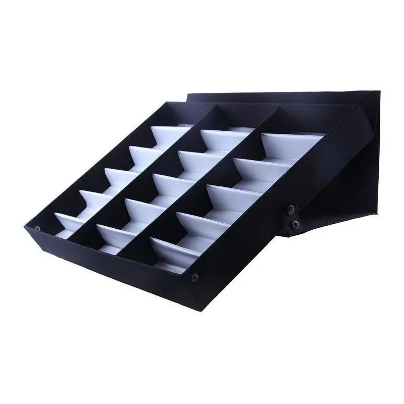 Sunglasses Organizer Stand, 18 Slot Display Case