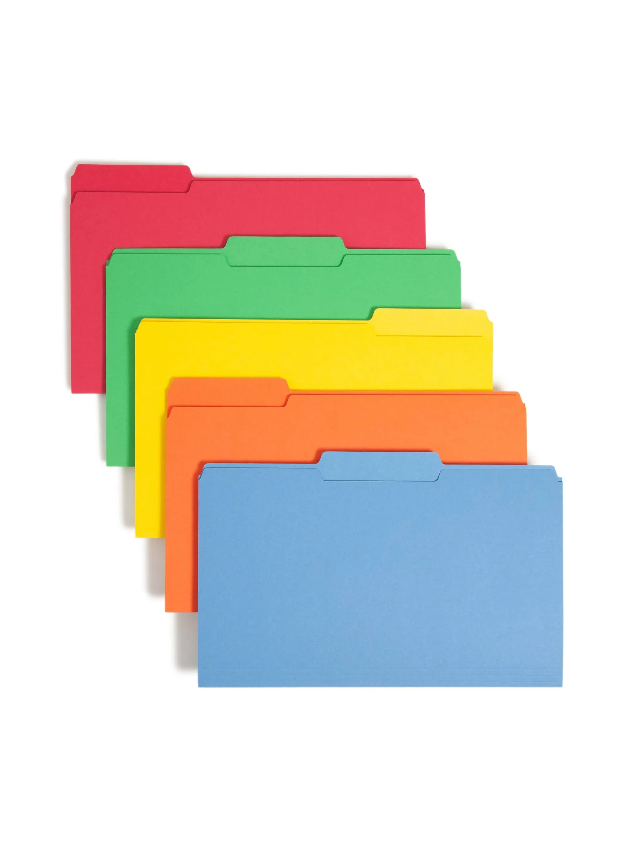 Smead File Folders 1/3 Cut Top Tab Legal Assorted Colors 100/Box