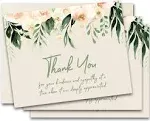 In Memory Of Blank Funeral Thank You Cards - Sympathy Bereavement Thank You C...