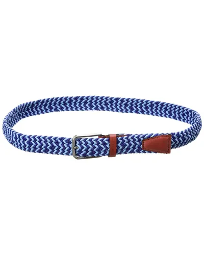 Woven Elastic Belt In Blue