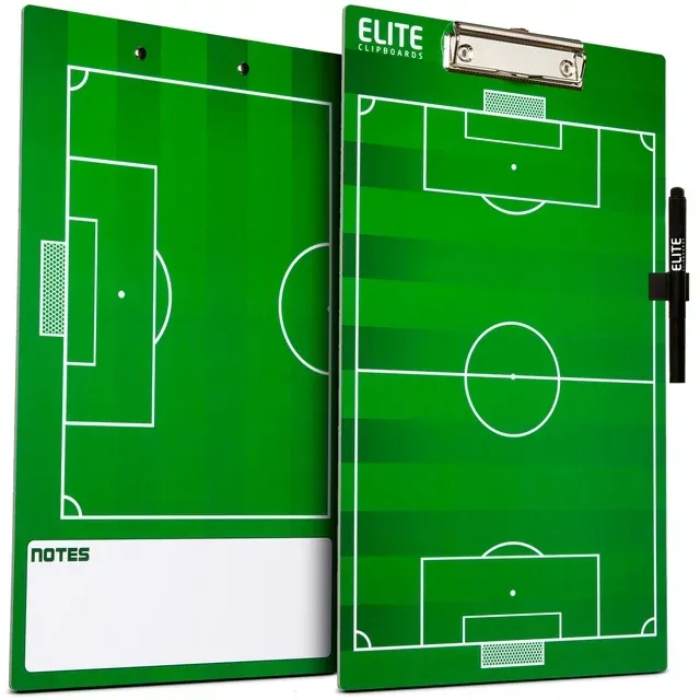 Elite Clipboards Double Sided Dry Erase Coaches Marker Board (soccer)