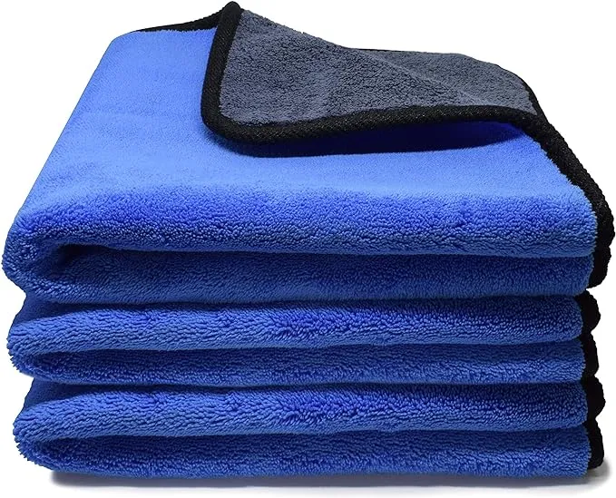 Microfiber Towels for Cars 3 Pieces 500 GSM polishing Cleaning Home, car and - x