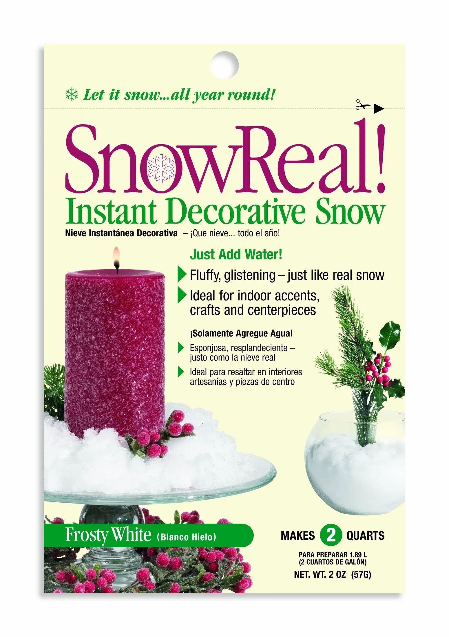 SnowReal Decorative Snow - Artificial Imitation