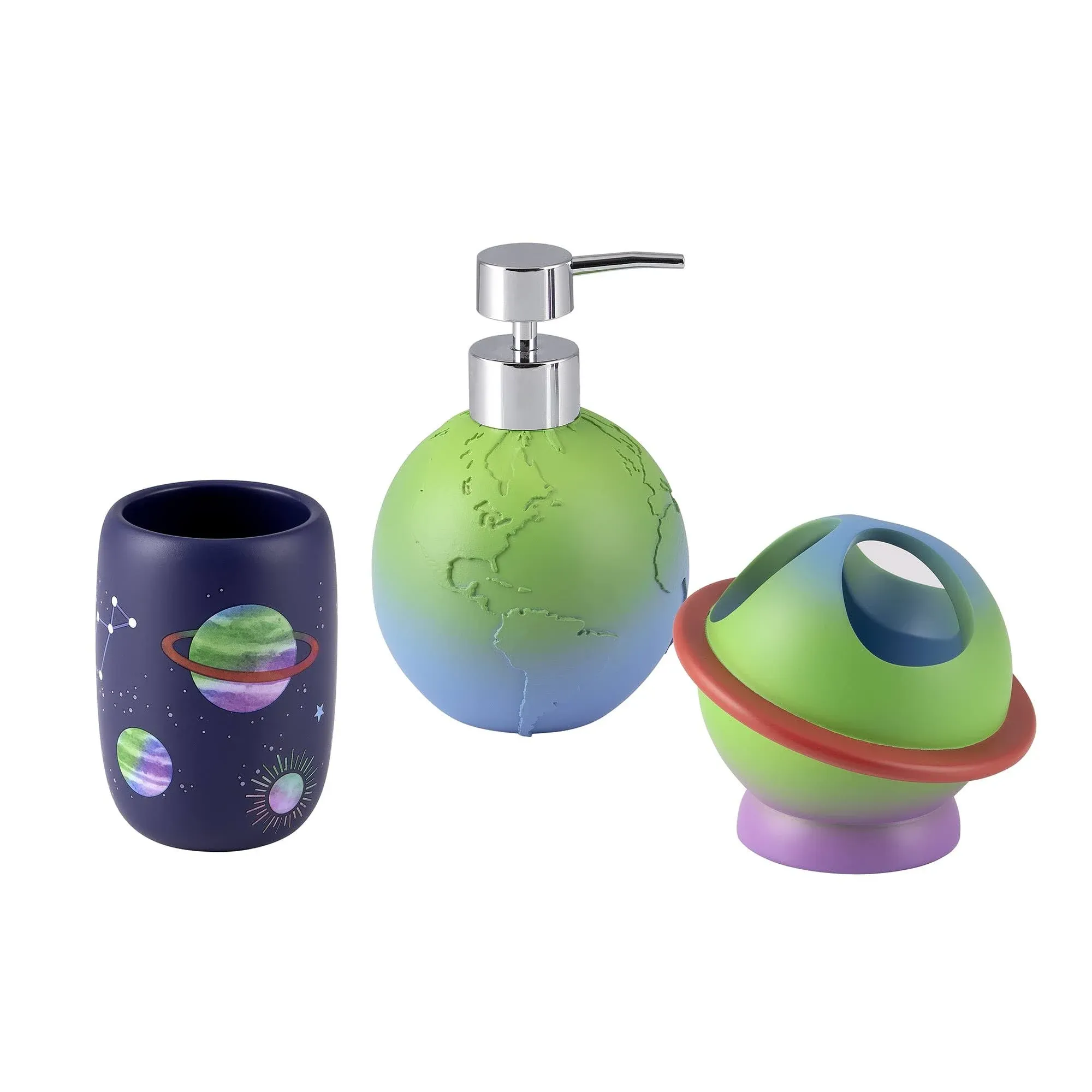 Allure Home Creation Starry Night 3-Piece Bathroom Accessory Set