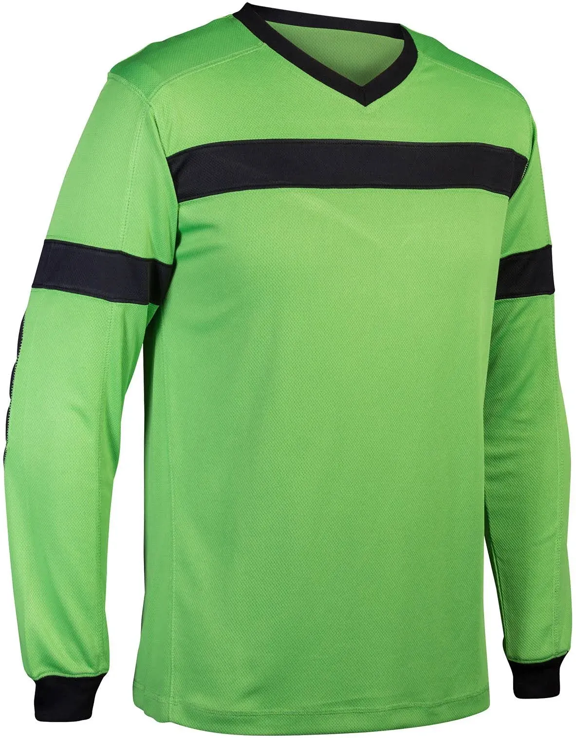 Champro Keeper Soccer Goalie Jersey - Adult (Neon Green,Black, S)