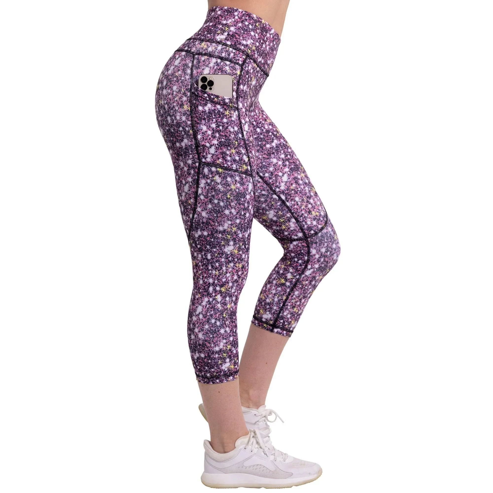 CompressionZ Compression Capri Leggings for Women with Pockets - Yoga Capris ...