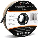 Heat Shrink Tubing Roll - Black - 50 Ft