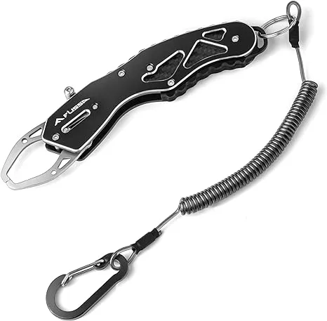 7&#034; Fish Gripper Stainless Steel Fish Lip Gripper With Aluminium Alloy Handle 40 