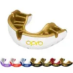 OPRO Gold Level Mouth Guard with Enhanced Breathability and Superior Comfort for Football, Rugby, Hockey, MMA, BJJ and Boxing - Dual Layer Protection Mouthpiece with Case