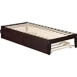 AFI Colorado Bed with Twin Extra Long Trundle Twin Extra Long Espresso