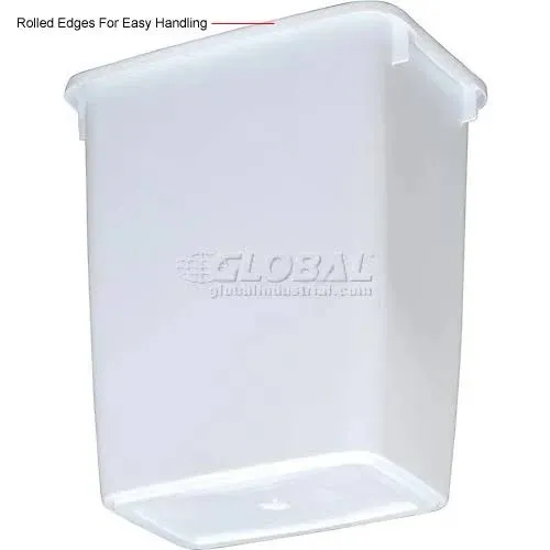 Rubbermaid Open-top Waste Basket, White - 36 qt