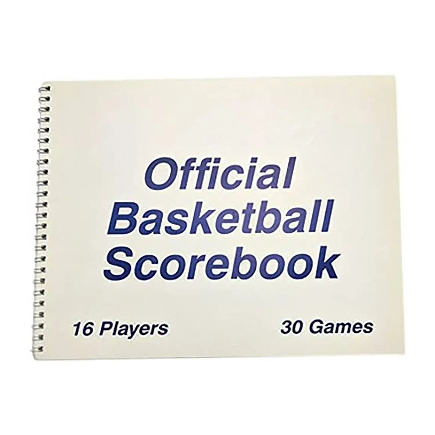 Martin Official Basketball Scorebook, 16 Players, 30 Games, Column for Rebounds