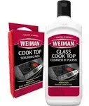 Weiman Cooktop and Stove Top Cleaner Kit - Glass Cook Top Cleaner and Polish 10 oz. Scrubbing Pad, Cleaning Tool, Razor, Scraper