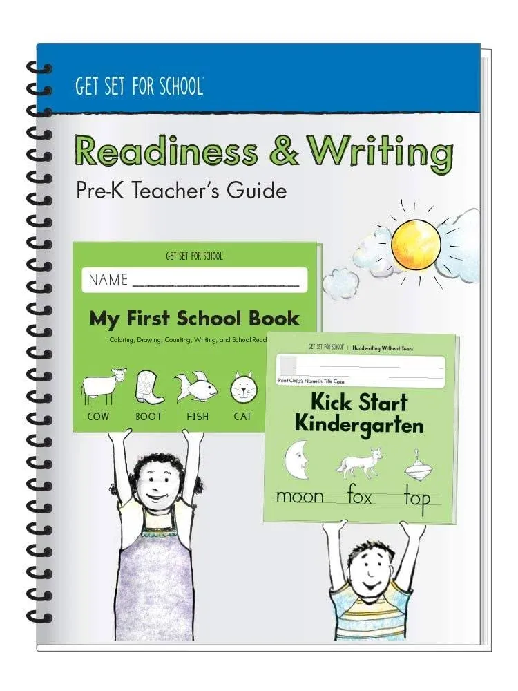 Readiness &amp; Writing Pre-K Teacher&#039;s Guide, Get Set for School, Spiral Bound