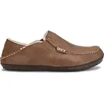 Moloā Men's Leather Slippers - Toffee / Dark Wood | OluKai