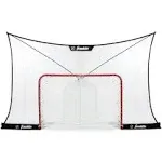 Franklin Sports NHL Hockey Goal Backstop Net - Fibertech Street Hockey Sports Backstop Netting - Large Size Target Net - 12' x 7',Black