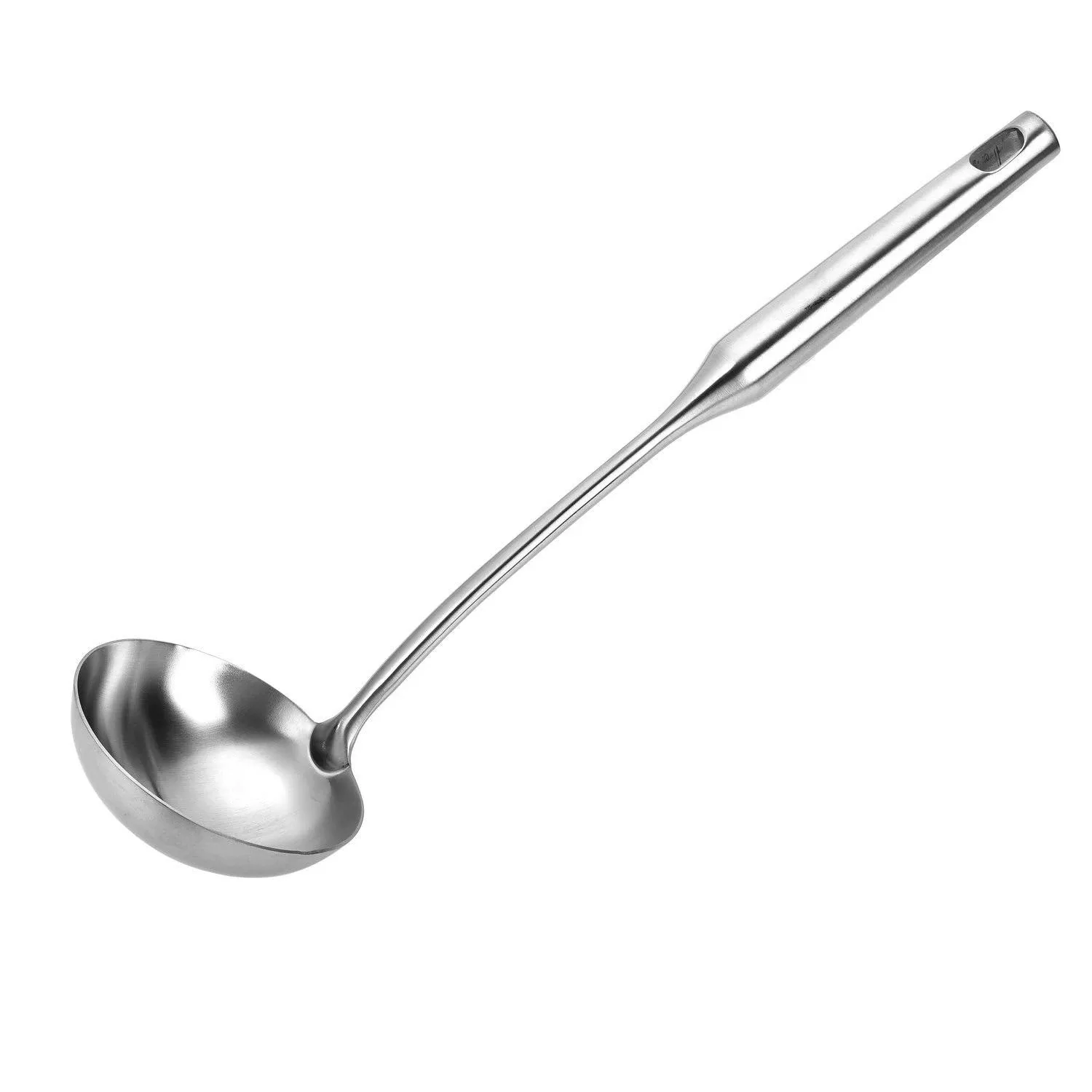 Metal Soup Ladle 304 Stainless Steel Gravy Sauce Ladle with Long Handle for K...