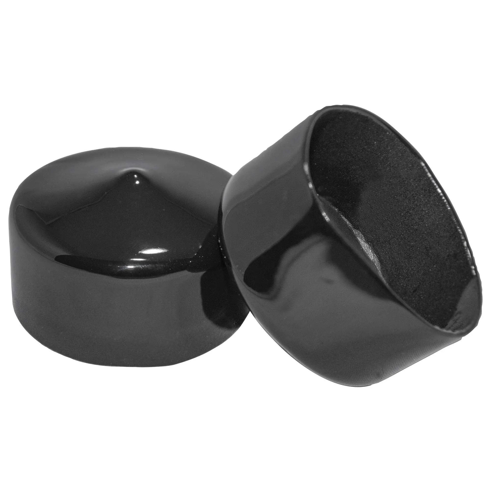 Made in USA Prescott Plastics 2 inch Round Rubber Hole Plugs (50 Pack), Black ...