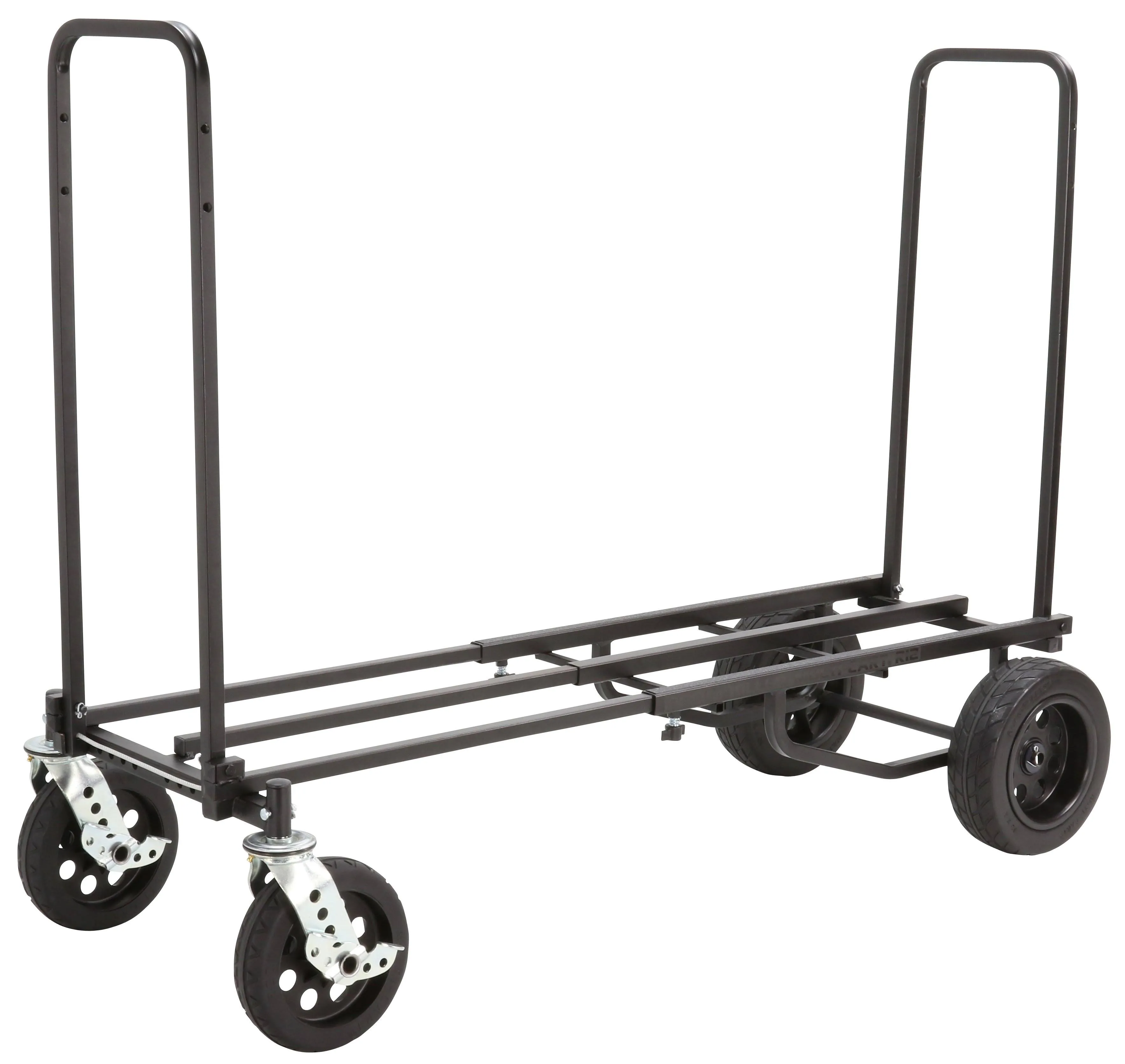 Rock-N-Roller R12STEALTH (All Terrain Stealth) 8-in-1 Folding Multi-Cart/Hand Truck/Dolly/Platform Cart/34" to 52" Telescoping Frame/500 lbs. Load Capacity, Black | Reverb