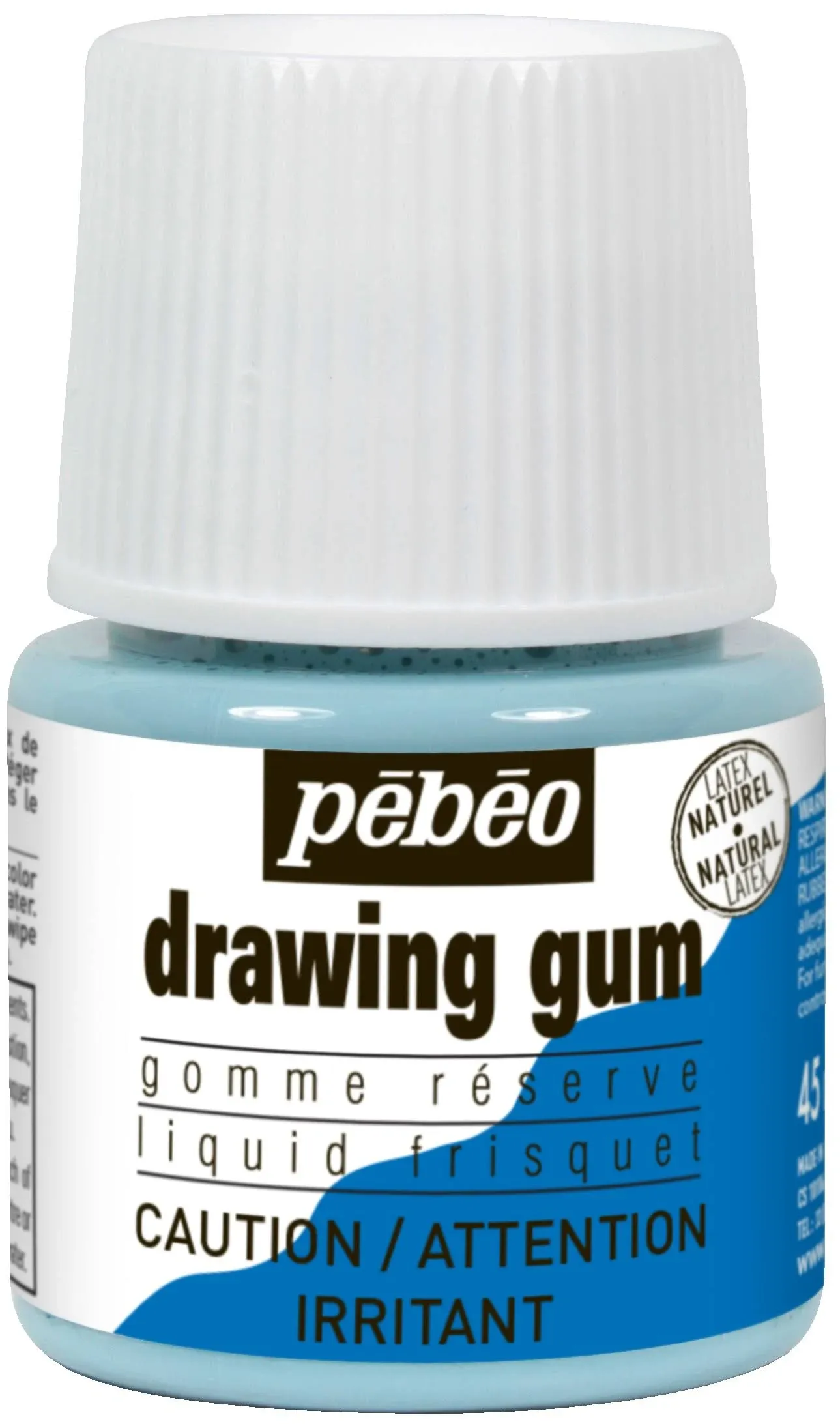 Pebeo Liquid Latex Masking Fluid Drawing Gum, 45ml/1.52oz Bottle