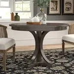 Helena Round Wood Pedestal Dining Table - Birch Lane | Havenly