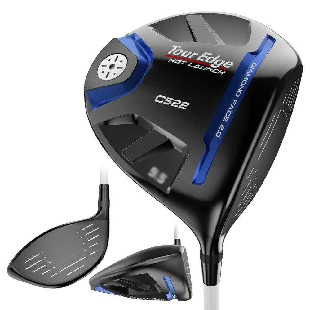 New Tour Edge Golf Hot Launch C522 Driver 9.5* Extra Stiff Flex