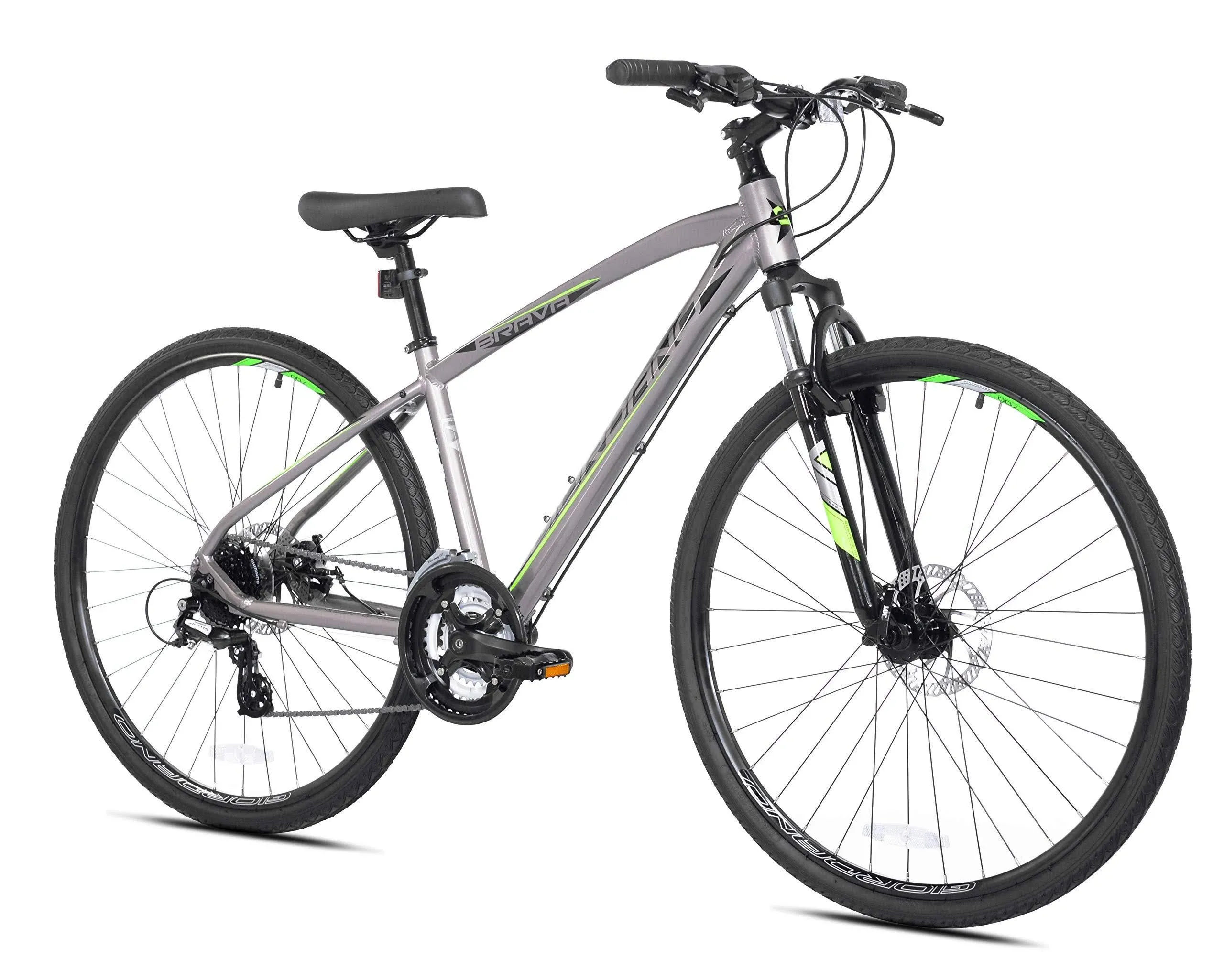 700c Giordano Brava Hybrid Comfort Bike Medium Silver