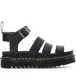 Dr. Martens Women's Blaire Hydro Leather Sandals, Size 11, Black