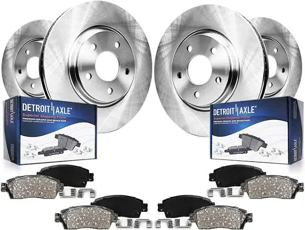 Detroit Axle 8PR1300267 Front Rear Rotors Pads for Infiniti FX35 FX45 Nissan Murano