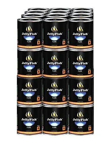 Jellyfish Flame Real Premium Gel Fuel 48 Cans Indoor or Outdoor Made in USA 13oz