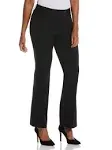 Women&#039;s Rafaella Straight Leg Curvy Pants Size 8 NWT Black