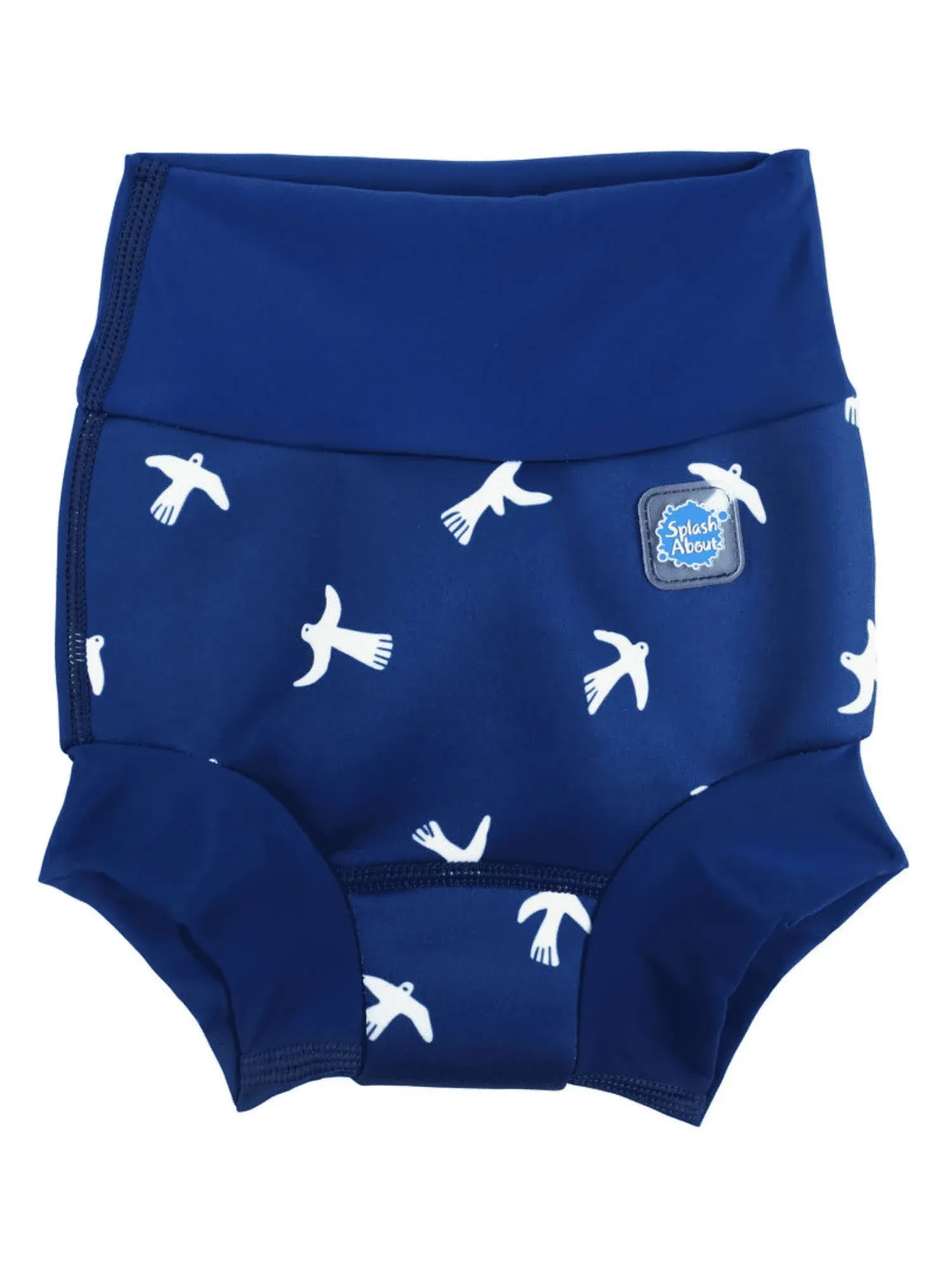 Splash About Happy Nappy Swim Diaper, White Birds, 3-6 Months