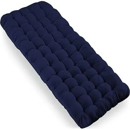 Zone Tech Outdoor Camping Cot Mattress Pad Navy Blue Premium Quality Sleeping Mat Lightweight Waterproof Bottom Pad Mattress for Adults and Kids 1 PK