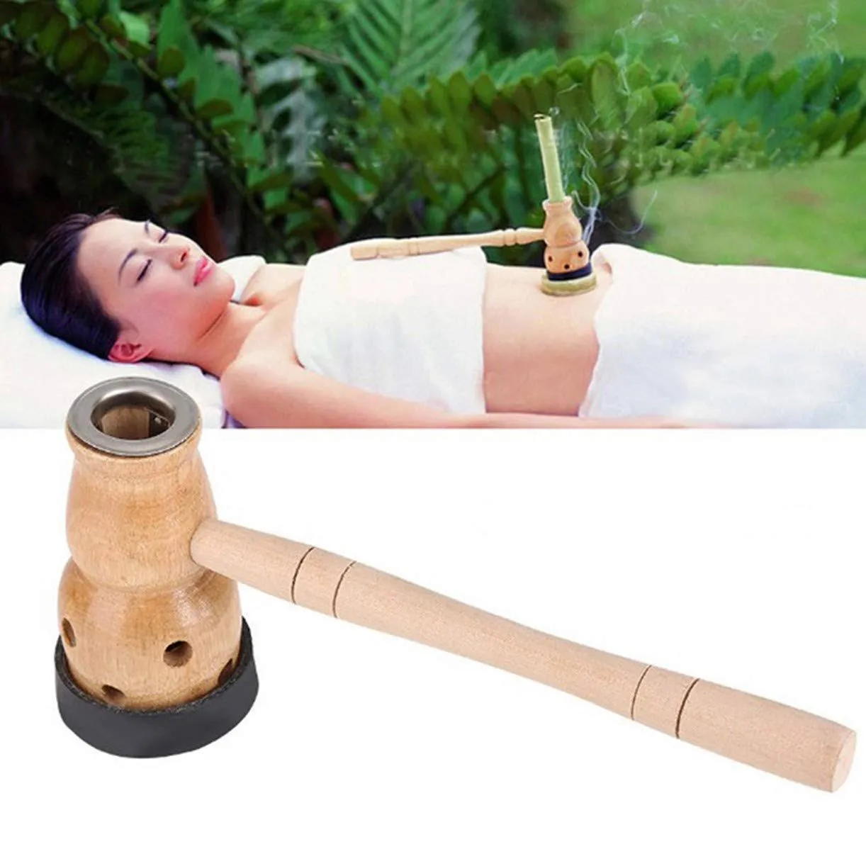 Moxa Stick Burner Holder Moxa Strips Mugwort Moxibustion Box Burner Tool Wormwood ...