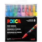 Paint Fine Glitter Marker 8 Piece Color Set, 3 ml