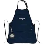 Team Sports America NFL New England Patriots Ultimate Grilling Apron | Bottle Opener and Insulated Beverage Holder | Heavy Duty Durable Cotton Canvas 300 GSM | Machine Washable | Adjustable Straps