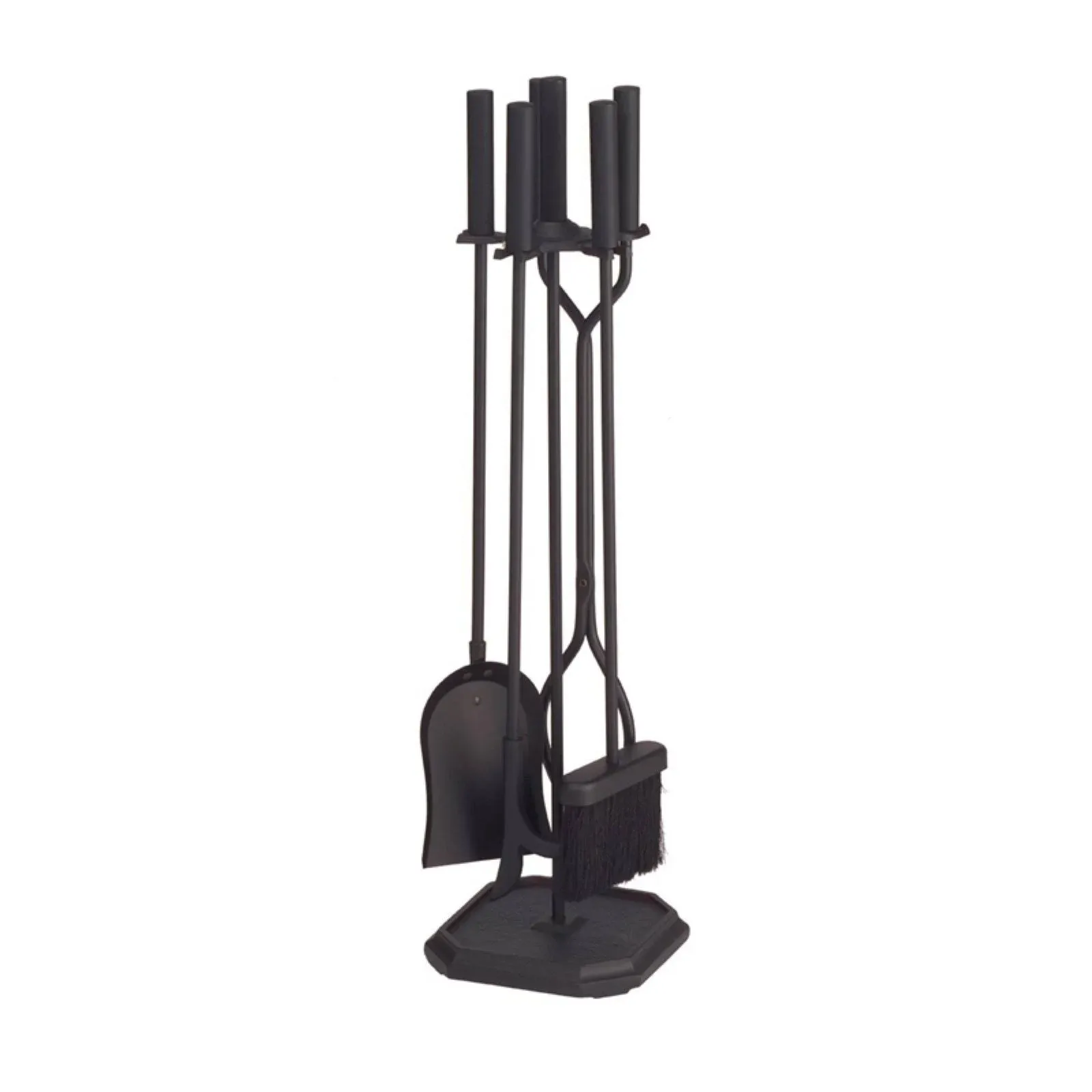 Minuteman International Neoclassic Fireplace Tool Set, Black