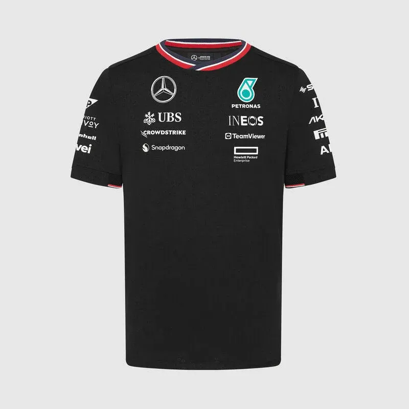 Men's Team T-Shirt Black Mercedes AMG F1 2024