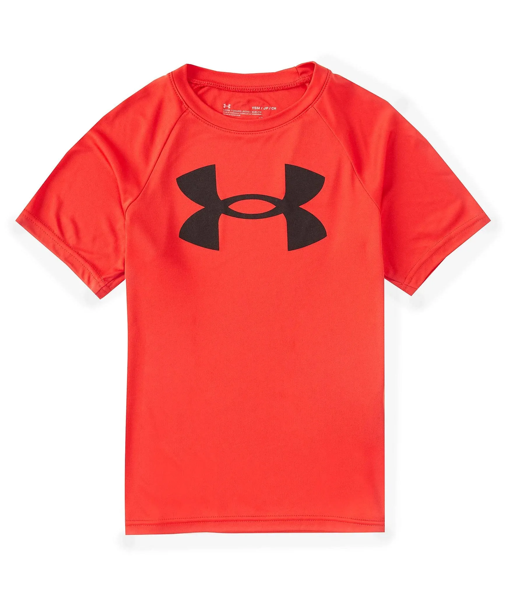 Under Armour Big Boys Tech Big Logo Short Sleeve T-Shirt - Red