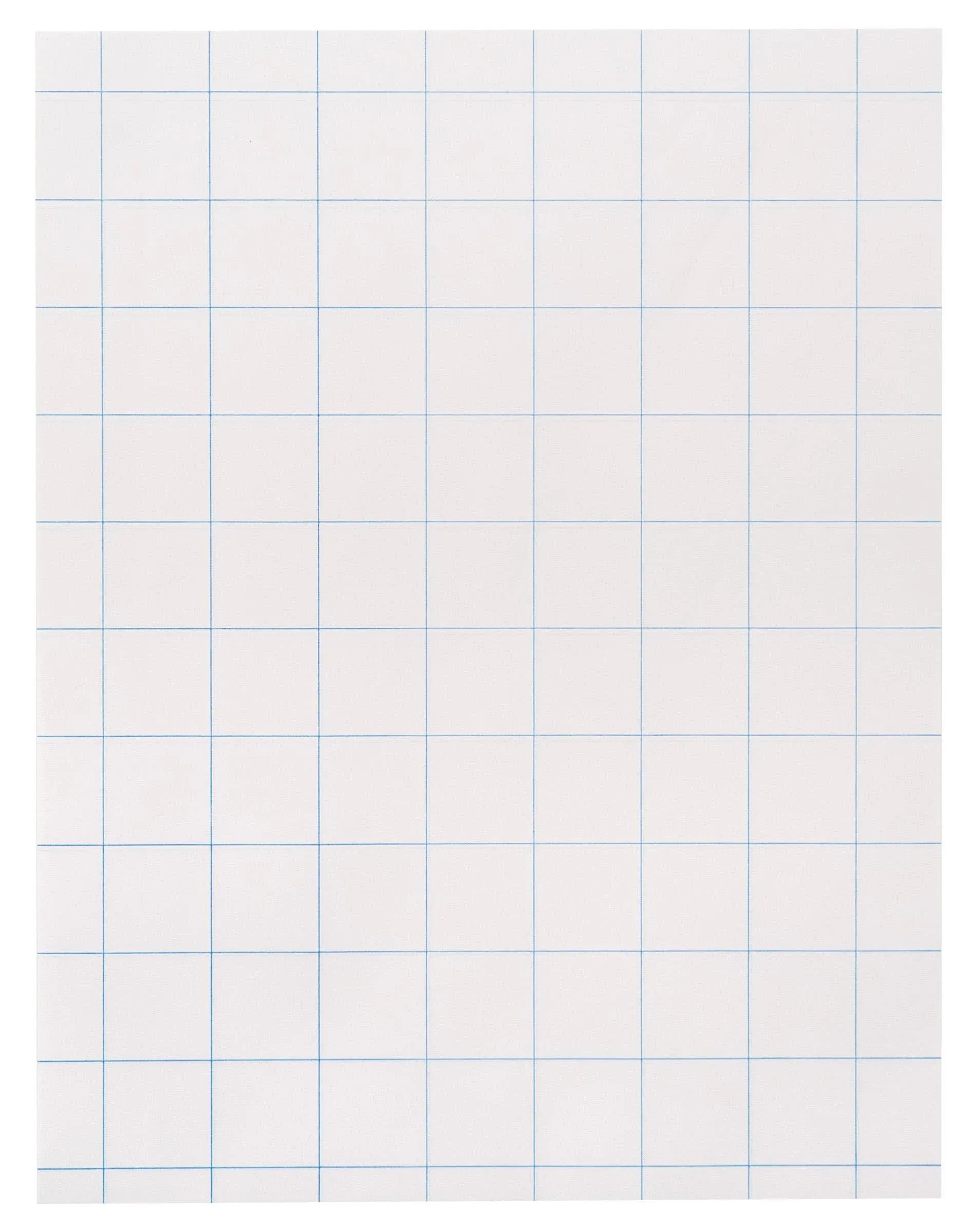 School Smart Graph Paper, 8-1/2 x 11 Inches, 15 lbs, 1 Inch Grids, 500 Sheets