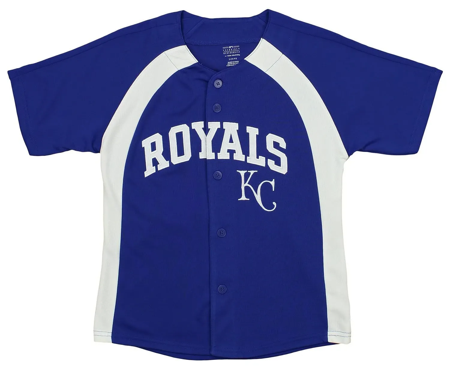 Outerstuff MLB Youth Boys Kansas City Royals Blank Baseball Jersey, Blue - 