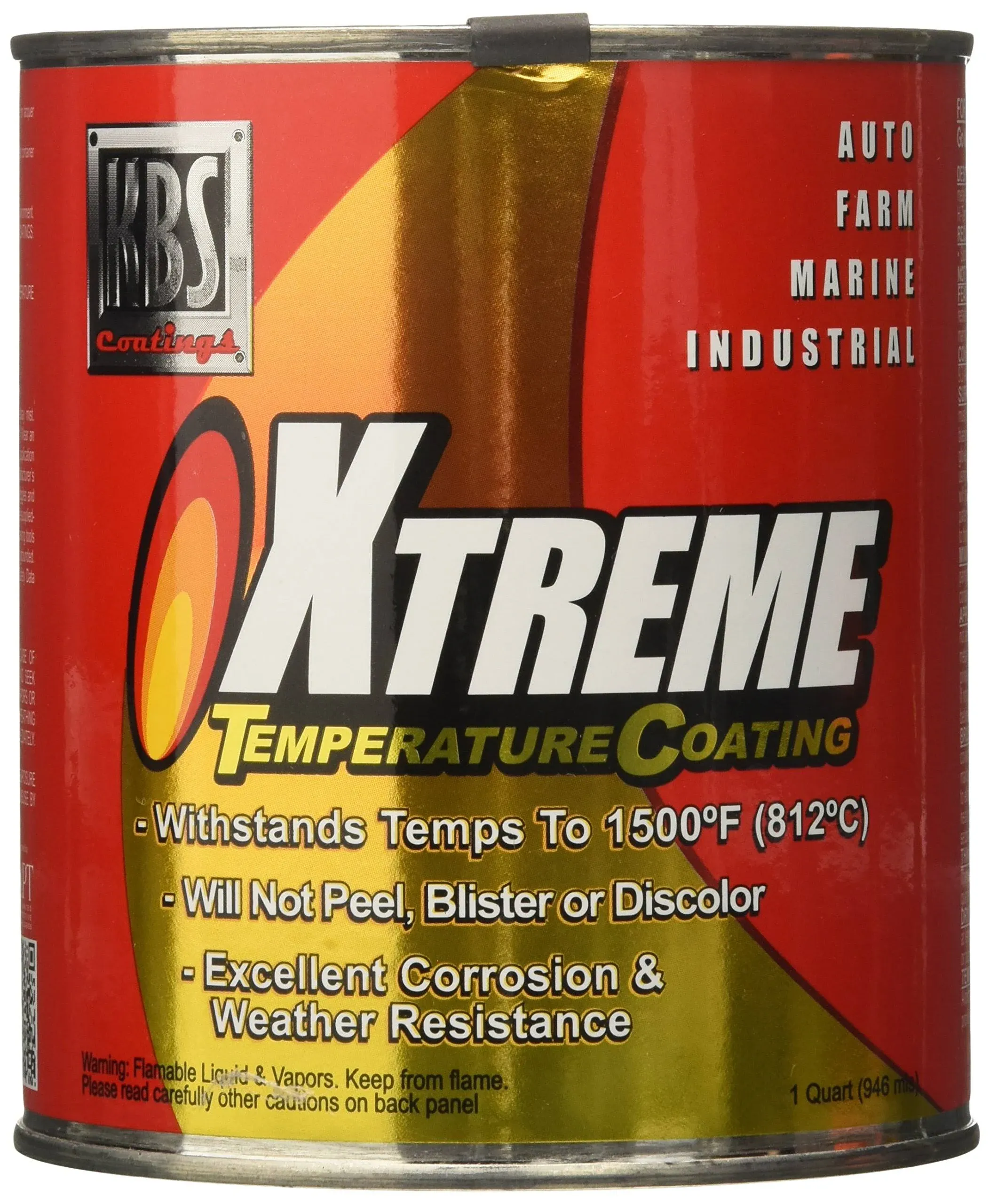 KBS Coatings 65408 Off-White Xtreme Temperature Coating - 1 Quart